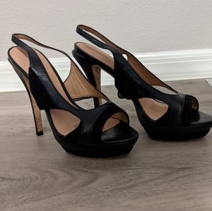 L.A.M.B. Peep Toe Slingback Heels